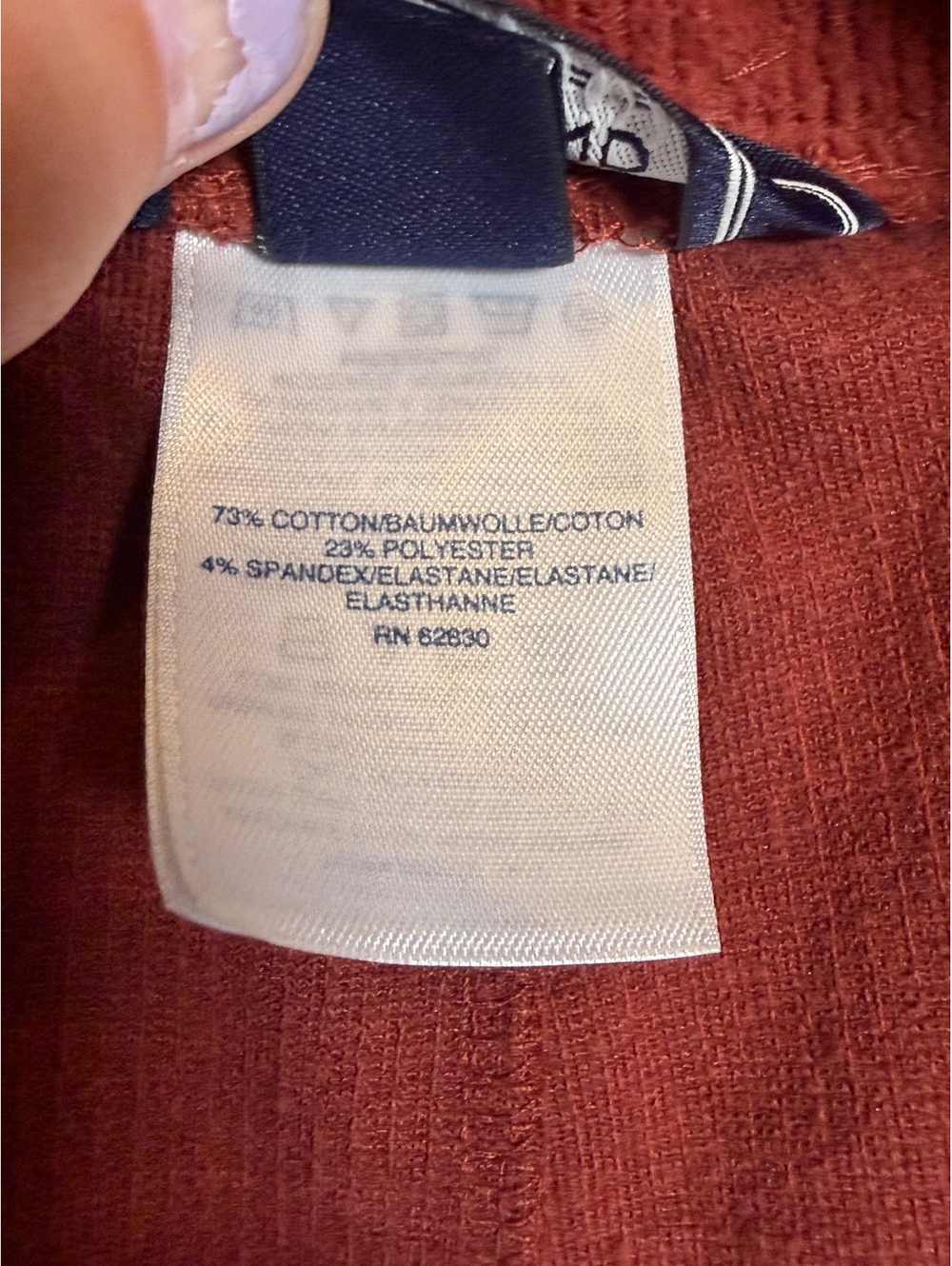 Lands' End Corduroy Skirt Women's 2X 20W-22W Rust Stretch Plus Size - Picture 5 of 5
